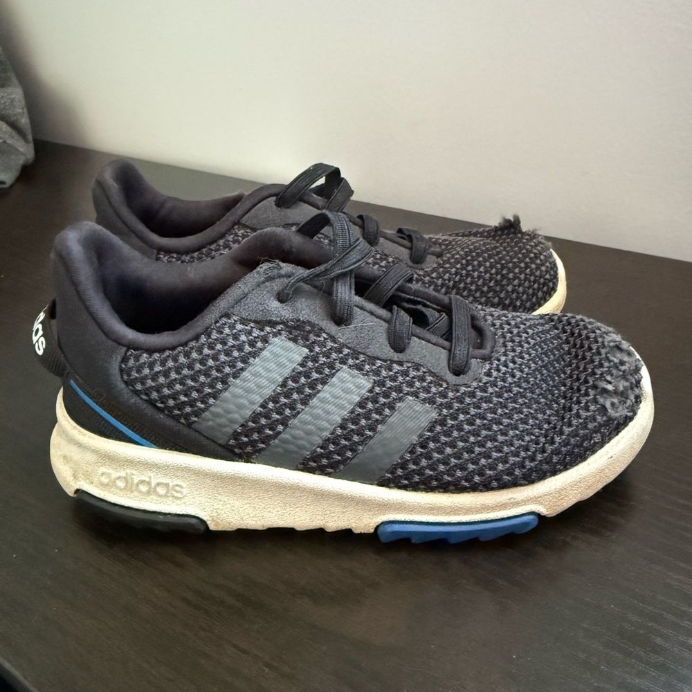 Adidas Kids Black and White Sneakers